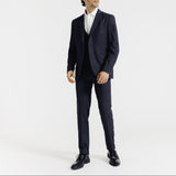 Slim Fit Anzughose - Marineblau