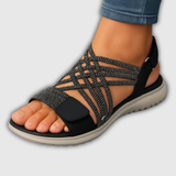 Sanrita | Leichter orthopädischer Sandale mit elastischen Riemen