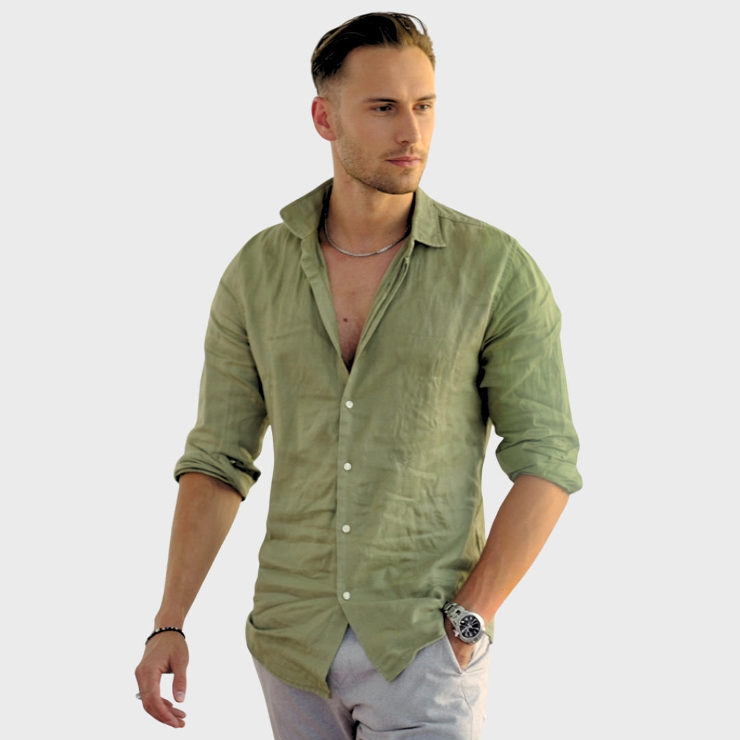 Leonardo - Chemise en Lin Décontractée
