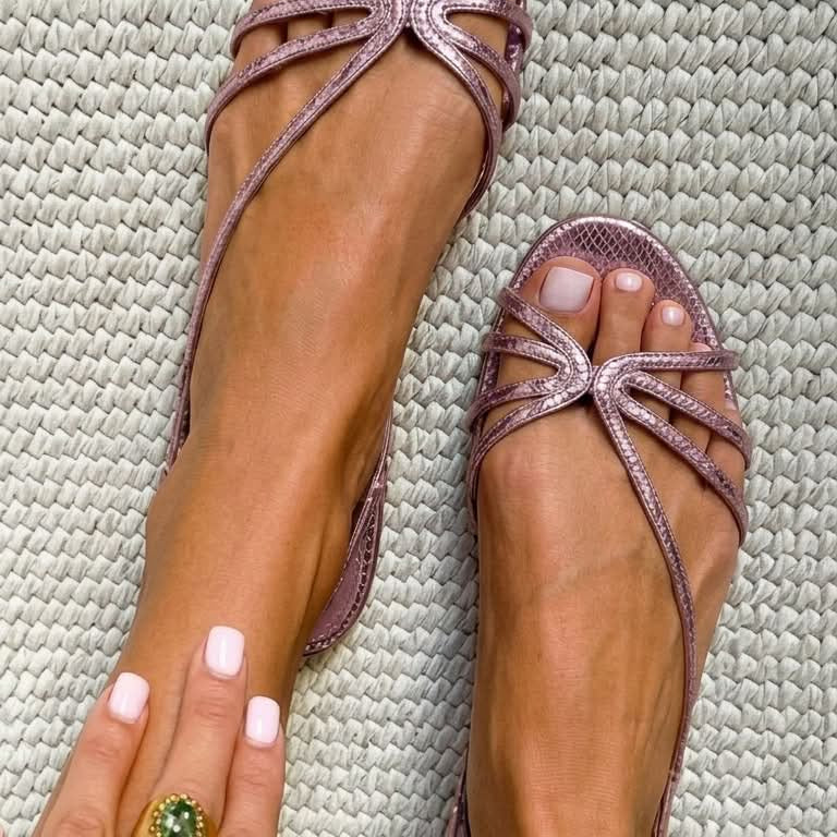 Ginevra | Goldene Sandalen Elegante Sommer