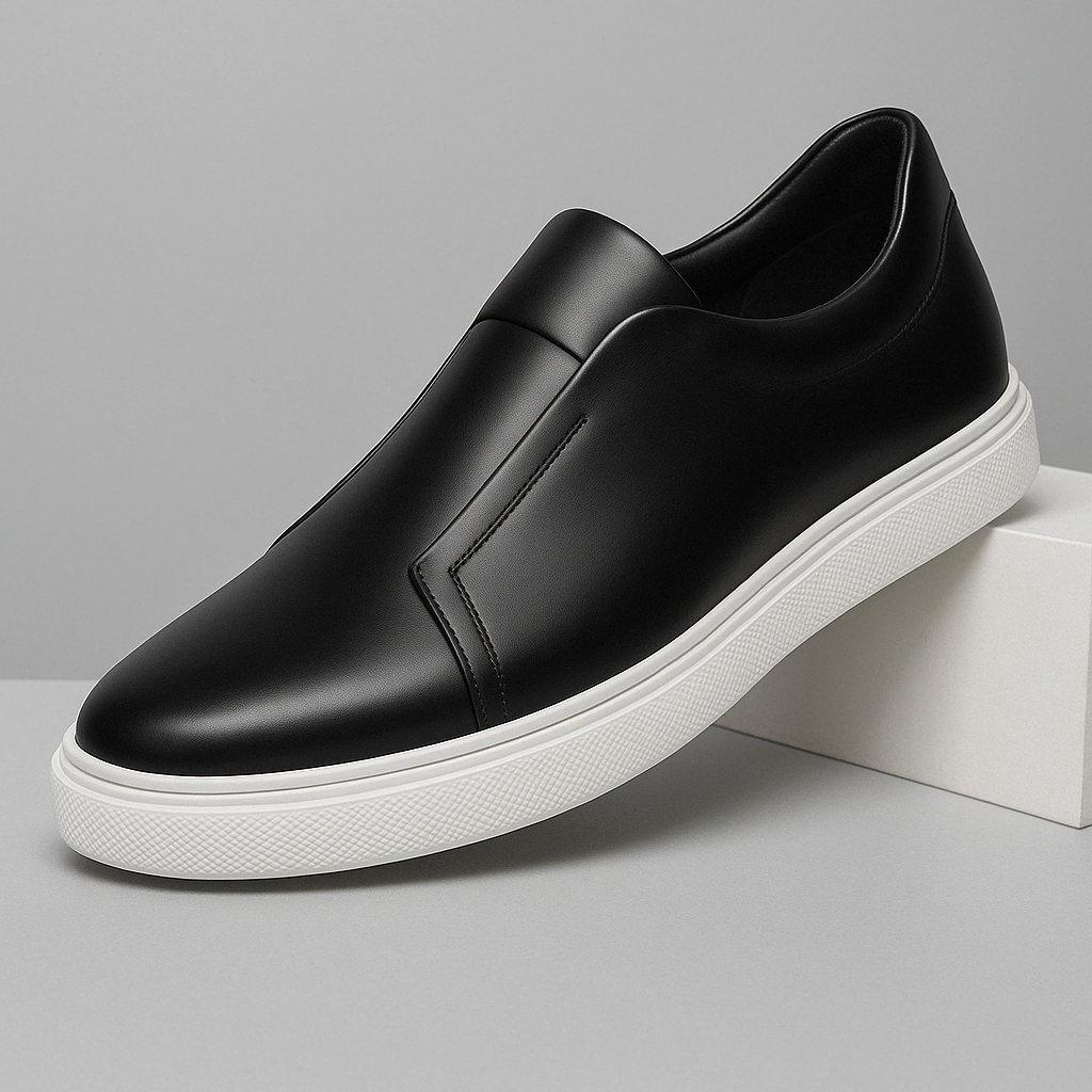 Chaussures Élégantes en Cuir Slip-On