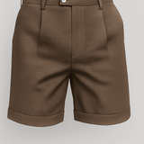 Herren Shorts mit Falten und Taschen – Taupe und vielseitig