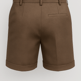 Shorts pour hommes avec plis et poches – Taupe et polyvalents