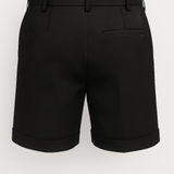 Herren Shorts mit Falten und Taschen – schwarz und vielseitig