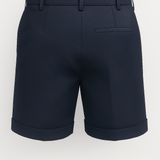 Shorts pour hommes avec plis et poches – Marine et polyvalent
