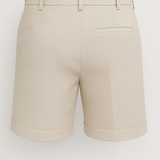Herren Shorts mit Falten und Taschen – gebrochenes Weiß und vielseitig