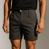 Shorts pour hommes avec plis et poches – gris ardoise et polyvalents