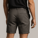 Shorts pour hommes avec plis et poches – gris ardoise et polyvalents