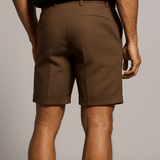 Shorts pour hommes avec plis et poches – Taupe et polyvalents