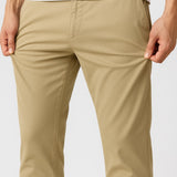 Pantalons pour hommes – Coupe droite en coton stretch
