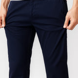 Pantalons pour hommes – Coupe droite en coton extensible