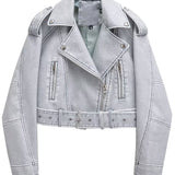 Drune | Waschbare, Farbverlaufende Lederjacke Für Damen*
