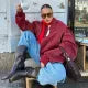 Drune | Oversized Lederjacke für Damen | Trendy und Bequem