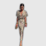 Clarandra | Kupfer Midi-Kleid