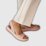 Marcela | Slingback Keilabsatzsandale mit bequemer Plateau-Sohle