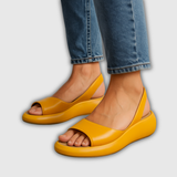 Marcela | Slingback Keilabsatzsandale mit bequemer Plateau-Sohle