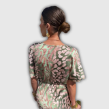 Clarandra | Kupfer Midi-Kleid