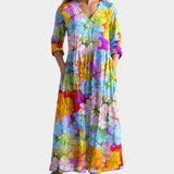 Strahlendes Aquarell Gartenkleid