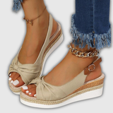 Valeria | Espadrilles mit Keilabsatz und Knöchelriemen
