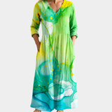 Seaside Watercolor Breeze Kleid