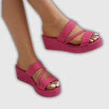 Nori | Geflochtene Wedge-Mule