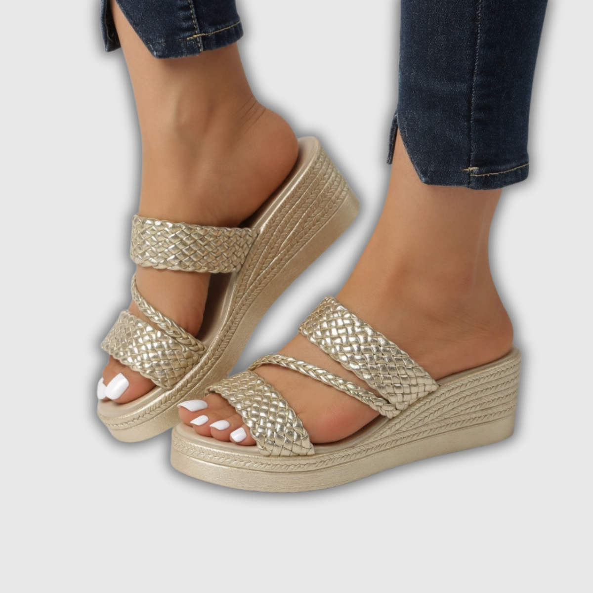 Nori | Geflochtene Wedge-Mule