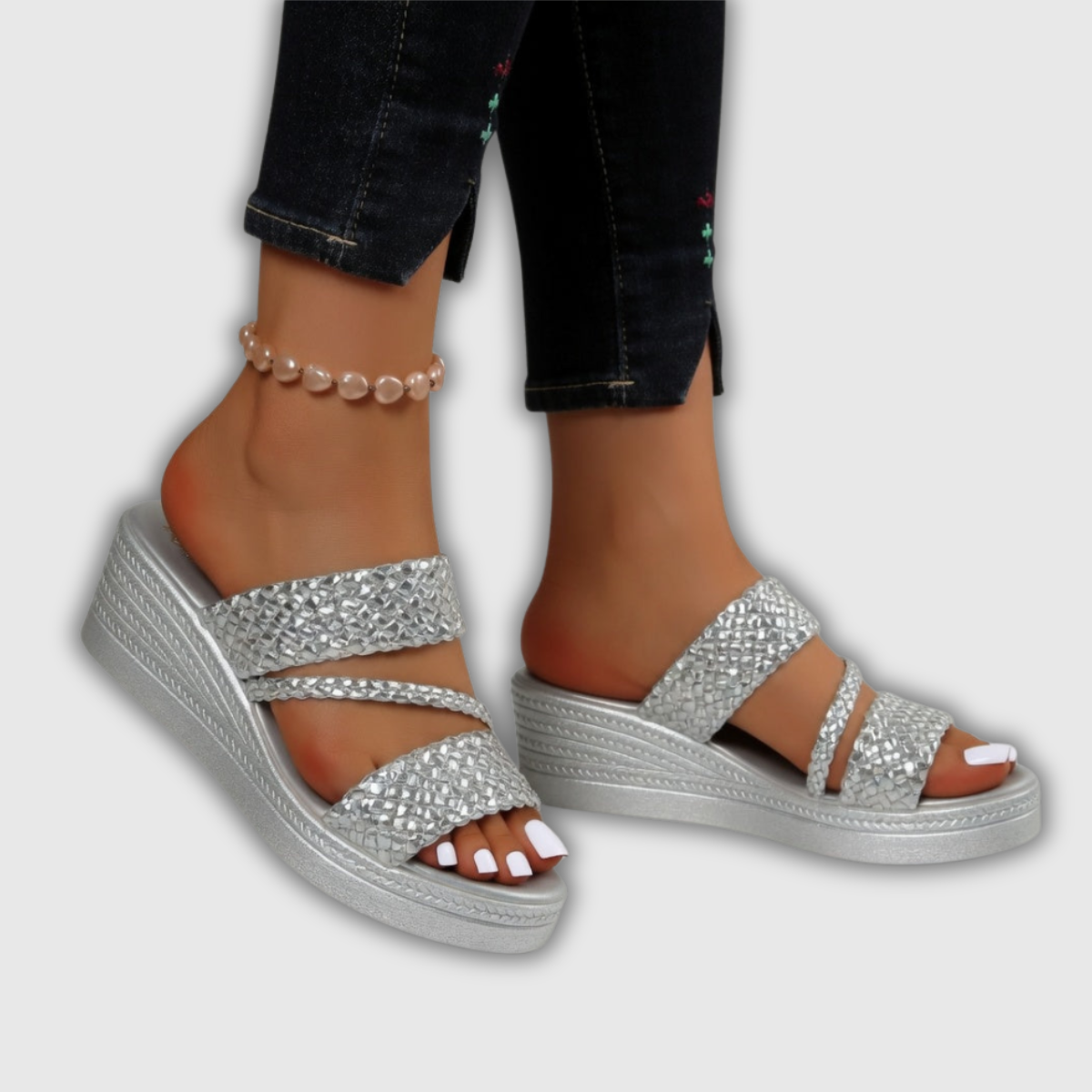 Nori | Geflochtene Wedge-Mule
