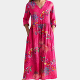 Blühendes Fuchsia-Gartenkleid