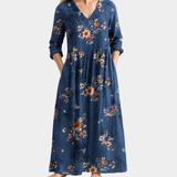 Mitternachtswiese Floral Kleid