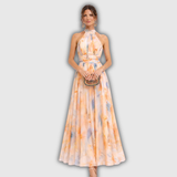 Emilia |  Neckholder Maxikleid