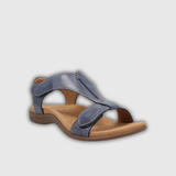 Lara | Leder Sandalen mit verstellbarem Verschluss und anatomischem Fußbett