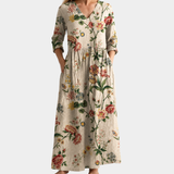 Vintage Botanischer Garten Kleid