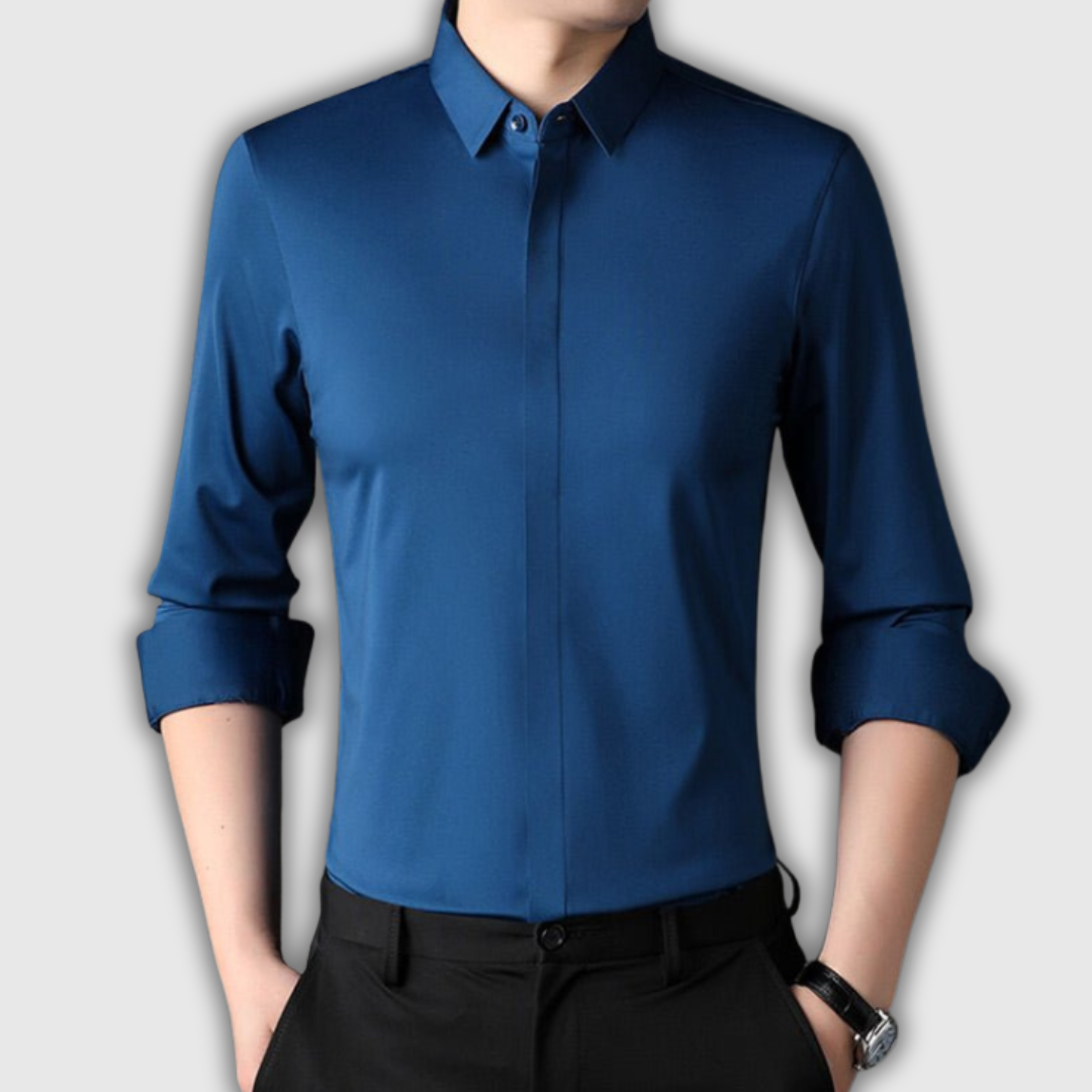 Mitchel | Chemise stretch anti-rides pour hommes