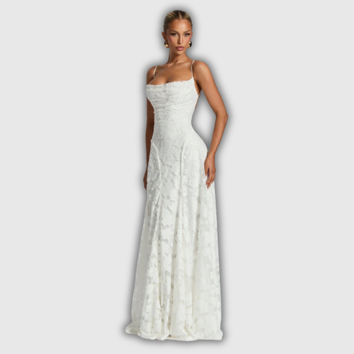 SOFIA | Elegantes Spitzen Maxi Kleid