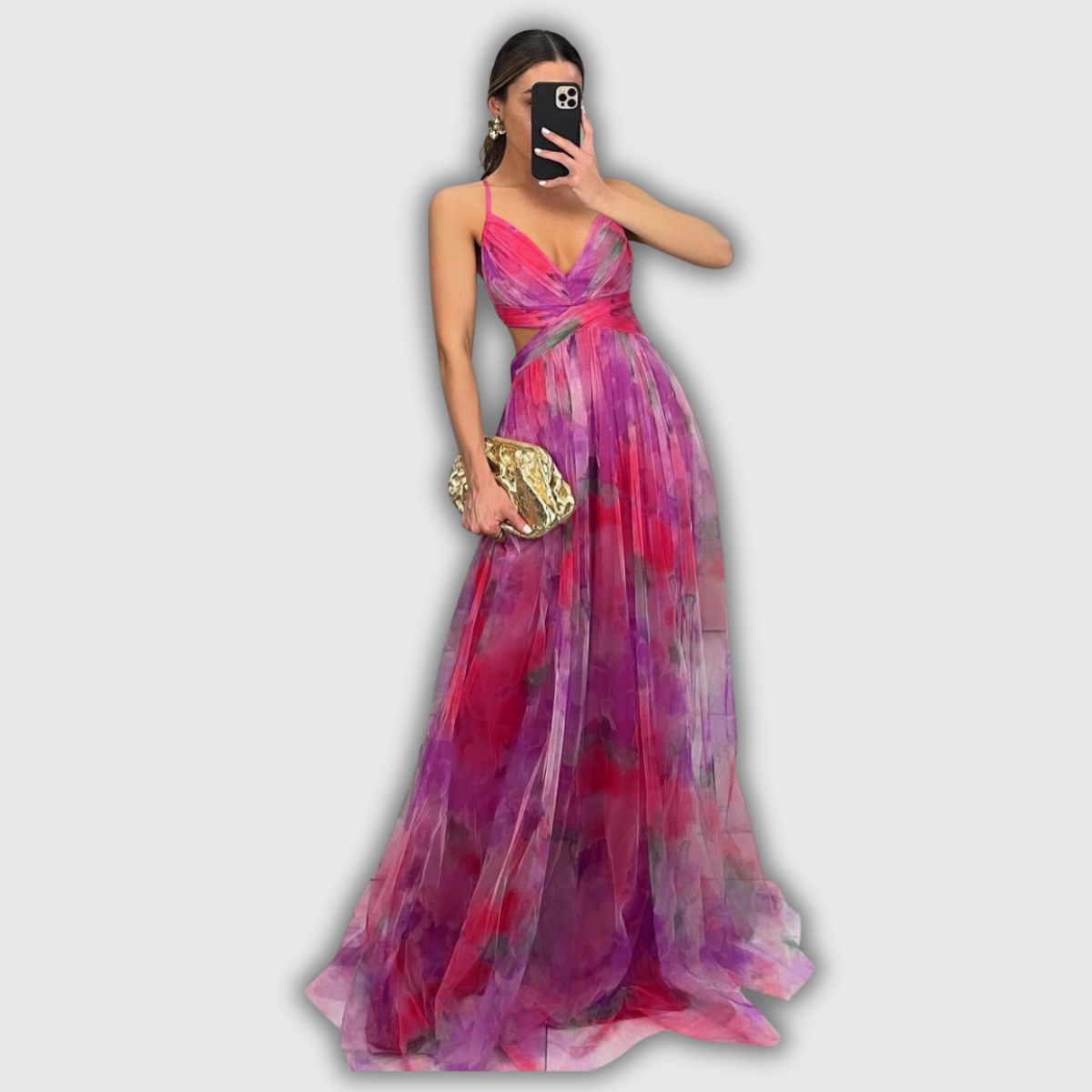 GISELLE | Chiffon Maxi Kleid