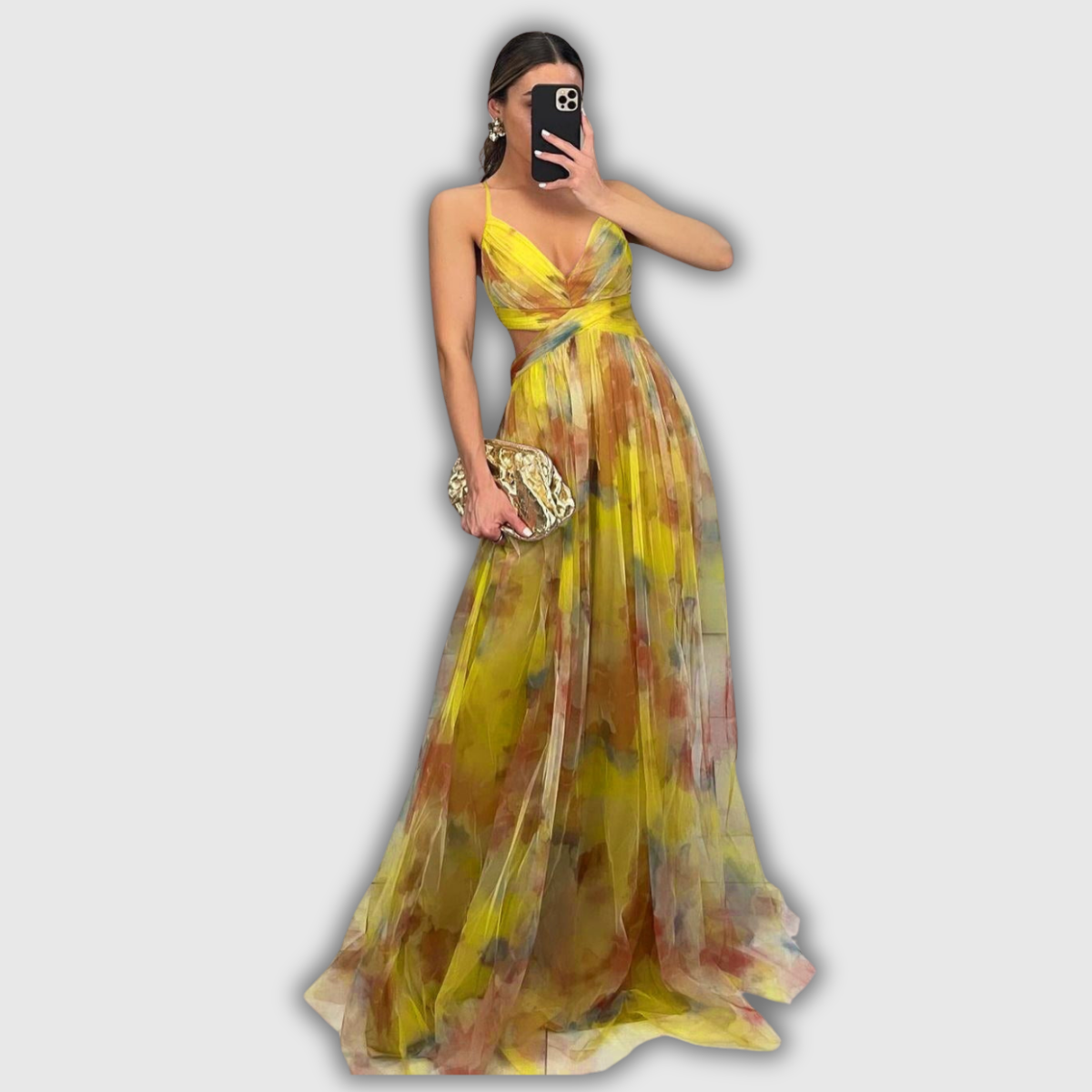 GISELLE | Chiffon Maxi Kleid
