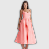 ESTELLE | Elegantes Korsett Sommer Midi Kleid
