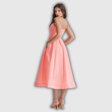 ESTELLE | Elegantes Korsett Sommer Midi Kleid