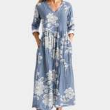Serene Blossom Sky Kleid
