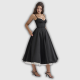 YLIANA | Romantisches Sommer Midi Kleid