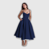 YLIANA | Romantisches Sommer Midi Kleid