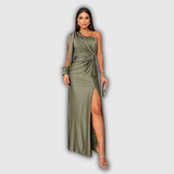 KATJA | Glamouröses One-Shoulder Maxi Kleid
