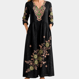 Midnight Garden Besticktes Elegantes Kleid