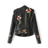 Drune | Lederjacke mit Stickerei