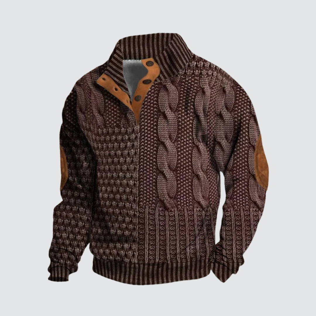 Rui - Pull Stylé avec Motif