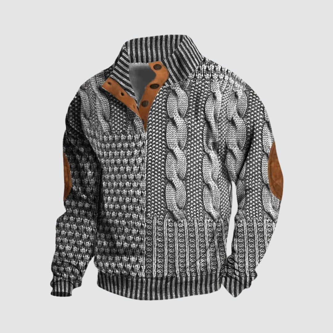 Rui - Pull Stylé avec Motif