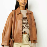 Drune | Weinlese Lederjacke
