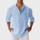 Raphaël | Henley-Shirt mit langen Ärmeln