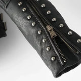 Drune | Lederjacke mit Stickerei