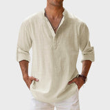 Raphaël | Henley-Shirt mit langen Ärmeln